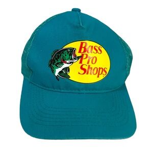 Bass Pro Shops Teal and Yellow‎ Fishing Hat
